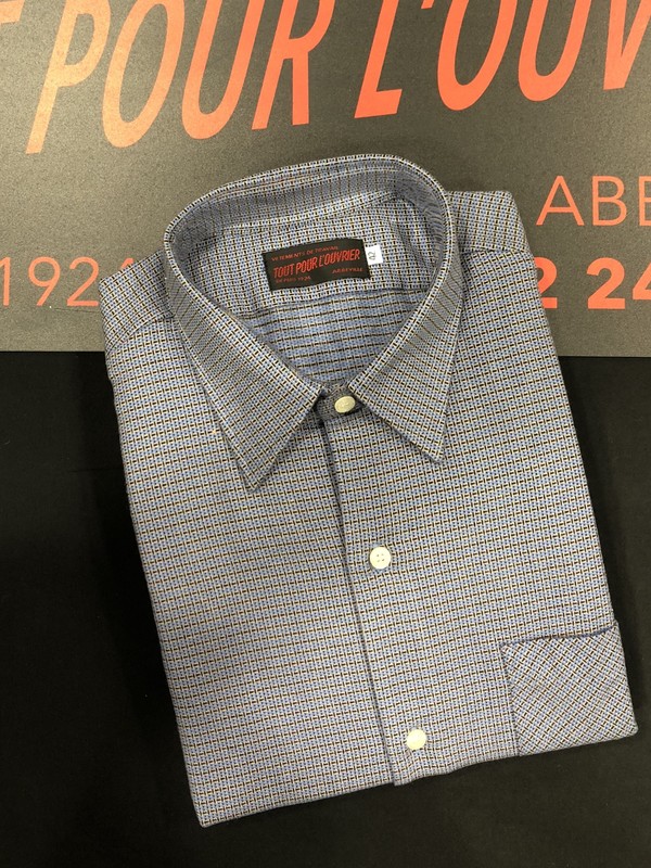 CHEMISE LONG PAN 100 coton réf 10801 col 22 Tout pour l'ouvrier