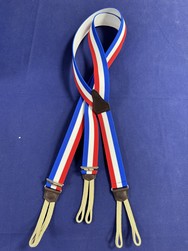 BRETELLE TRICOLORE  Patte Cuir