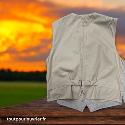 GILET LAINE BUREL BEIGE