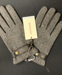 GANTS cuir Herringgbone