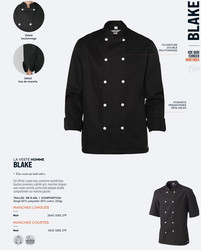 VESTE NOIR M.COURTE réf 2625