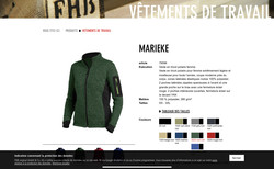 VESTE POLAIRE"MARIEKE" rf 79596