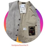 GILET LAINE BUREL BEIGE