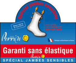CHAUSSETTE PERRIN JAMBES SENSIBLES 72% Laine