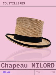 CHAPEAU PAILLE MILORD