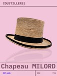 CHAPEAU PAILLE MILORD