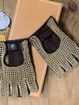 MITAINES cuir et tricot