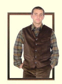 gilet velours homme