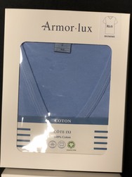 TEE SHIRT ARMOR LUX COL V rf 1340