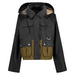 LIZA WAX JACKET NOIR/SAND
